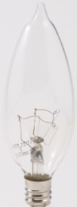 Sylvania Décor Bent Tip Ecologic® Series Incandescent Decorative Candle Lamps B10 40 W Candelabra (E12)