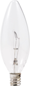 Sylvania Décor Torpedo Tip Ecologic® Series Bent Tip Incandescent Decorative Candle Lamps B10 60 W Candelabra (E12)