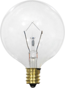 Sylvania G16-1/2 Incandescent Lamps 120 V 25 W 170 lm 2850 K Candelabra (E12)