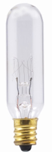 Sylvania T6 Series Incandescent Tubular Lamps T6 15 W Candelabra (E12)