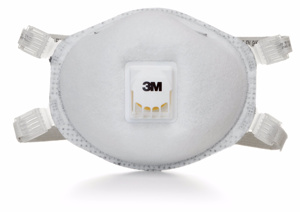 3M Disposable FR N95 Particulate Welding Respirators with Faceseal and Nuisance Level Organic Vapor Relief N95 Braided Strap 80 per Case