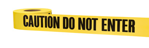 Milwaukee Barricade Tape Black<multisep/>Yellow 3 in x 1000 ft Caution Do Not Enter