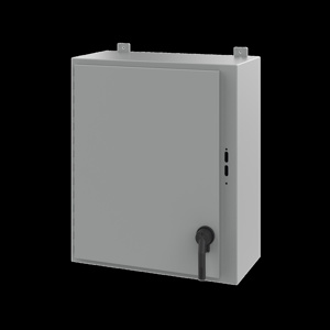 nVent HOFFMAN A25 Wall Mount Hinged Preferred Cutout N12 Disconnect Enclosures with POWERGLIDE Handle 30 x 26 x 12 in Continuous Hinge, Removable Door Steel NEMA 12/13