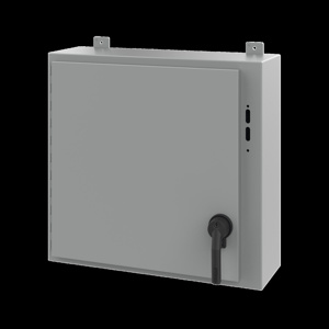 nVent HOFFMAN A25 Wall Mount Hinged Preferred Cutout N12 Disconnect Enclosures with POWERGLIDE Handle 24 x 26 x 8 in Continuous Hinge, Removable Door Steel NEMA 12/13