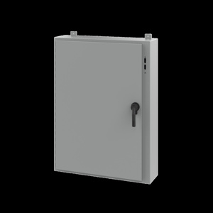 nVent HOFFMAN A25 Wall Mount Hinged Preferred Cutout N12 Disconnect Enclosures with POWERGLIDE Handle 42 x 32 x 8 in Continuous Hinge, Removable Door Steel NEMA 12/13