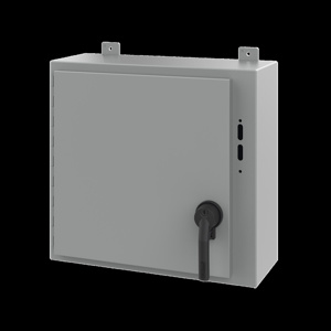 nVent HOFFMAN A25 Wall Mount Hinged Preferred Cutout N12 Disconnect Enclosures with POWERGLIDE Handle 20 x 22 x 8 in Continuous Hinge, Removable Door Steel NEMA 12/13