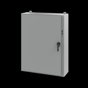 nVent HOFFMAN A25 Wall Mount Hinged Preferred Cutout N12 Disconnect Enclosures with POWERGLIDE Handle 48 x 38 x 12 in Continuous Hinge, Removable Door Steel NEMA 12/13