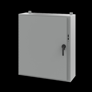 nVent HOFFMAN A25 Wall Mount Hinged Preferred Cutout N12 Disconnect Enclosures with POWERGLIDE Handle 42 x 38 x 12 in Continuous Hinge, Removable Door Steel NEMA 12/13