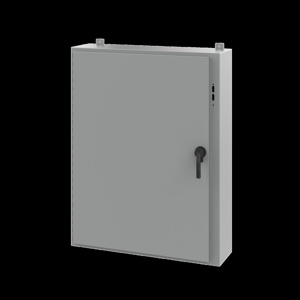 nVent HOFFMAN A25 Wall Mount Hinged Preferred Cutout N12 Disconnect Enclosures with POWERGLIDE Handle 48 x 38 x 10 in Continuous Hinge, Removable Door Steel NEMA 12/13