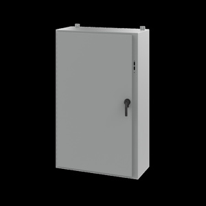 nVent HOFFMAN A25 Wall Mount Hinged Preferred Cutout N12 Disconnect Enclosures with POWERGLIDE Handle 60 x 38 x 16 in Continuous Hinge, Removable Door Steel NEMA 12/13