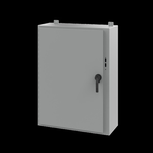 nVent HOFFMAN A25 Wall Mount Hinged Preferred Cutout N12 Disconnect Enclosures with POWERGLIDE Handle 42 x 32 x 12 in Continuous Hinge, Removable Door Steel NEMA 12/13